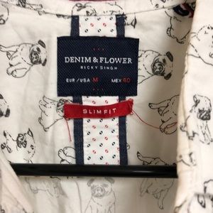 Denim and Flower men’s poplin shirt